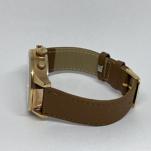 Michael Kors MK-5987 Women's Brown Leather Strap Analog Dial Quartz Watch EY109 - Picture 9 of 12